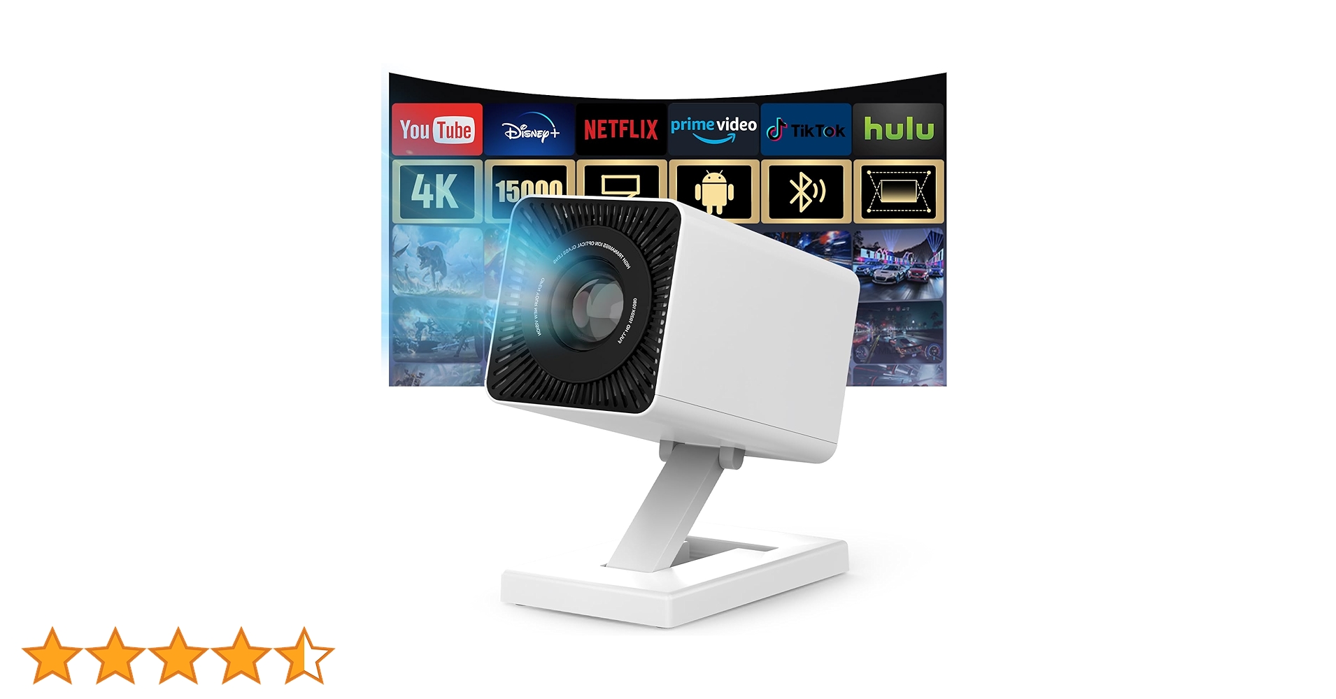 プロジェクター - Maypug プロジェクター 家庭用 小型 Android Amazon.co.jp: Maypug プロジェクター 家庭用 小型【Android TV